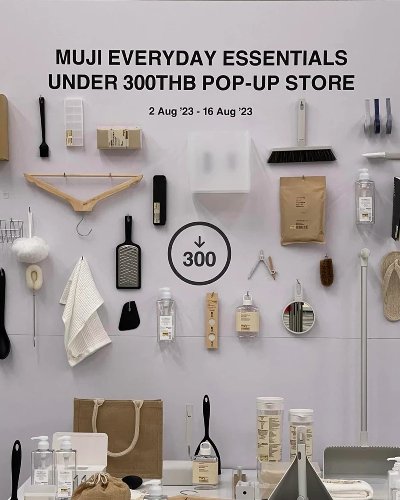 MUJI Everyday Essentials Under 300THB Pop-Up Store Zipevent
