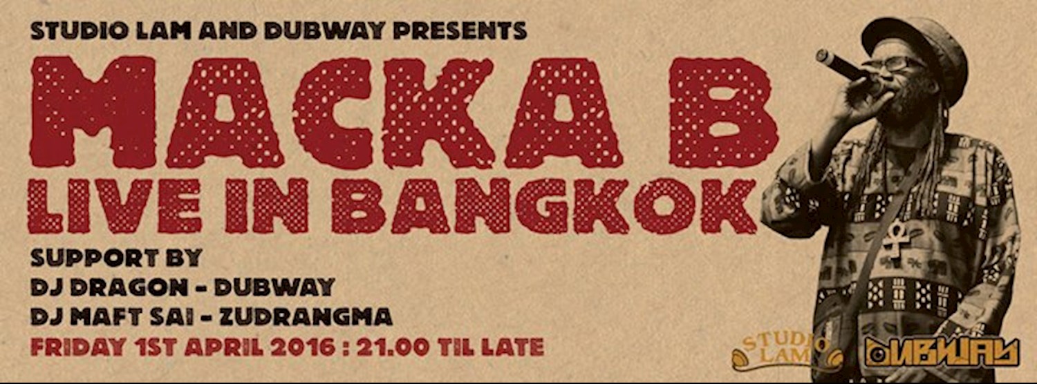 Macka B live in Bangkok Zipevent