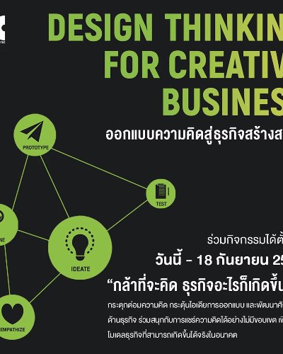 Design Thinking for Creative Business ออกแบบความคิดสู่ธุรกิจสร้างสรรค์ Zipevent