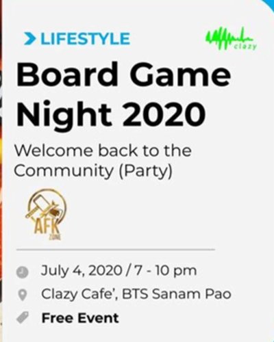 Board Game Night 2020 - Welcome back to the Community! Zipevent