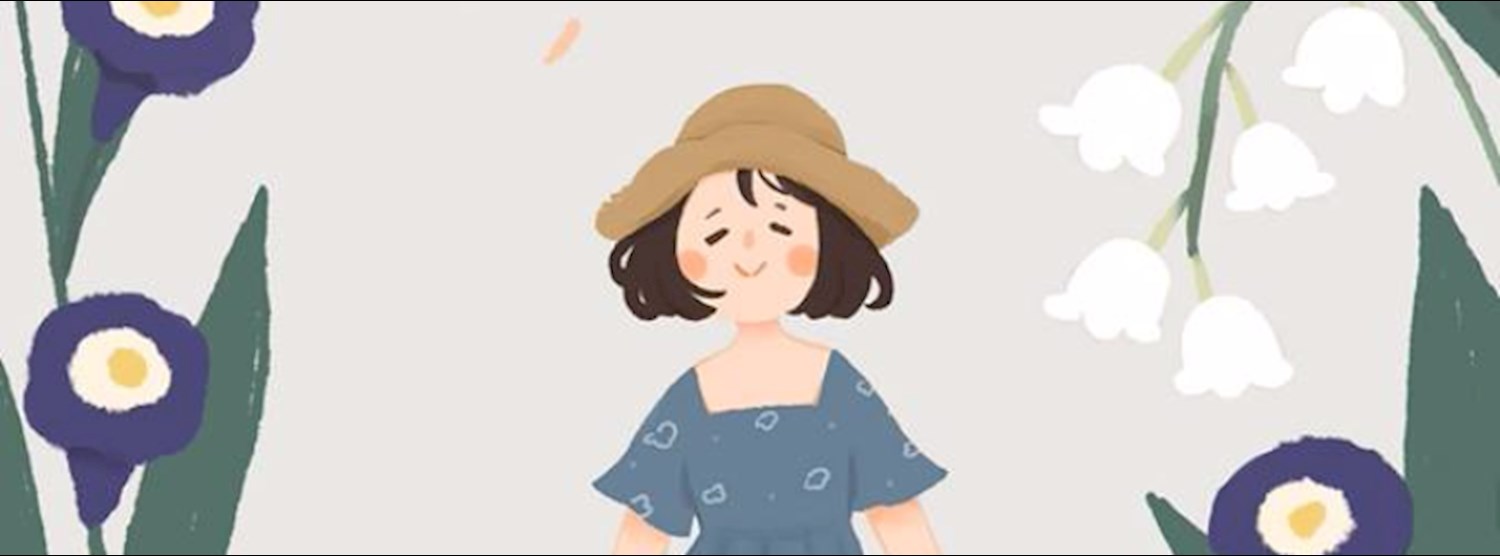 A little girl with her flowers : exhibition by sibbil Zipevent