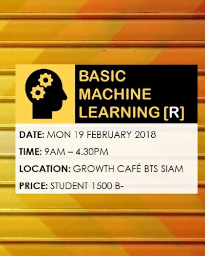Basic Machine Learning with R Zipevent