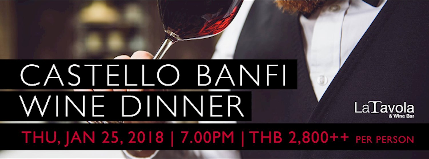 Castello BANFI WINE Dinner Zipevent