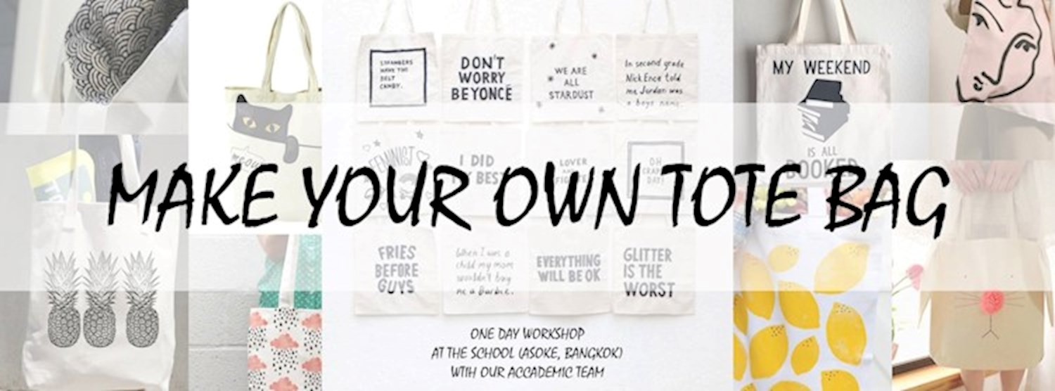 Make Your Own Tote Bag at AI Bangkok Open Doors Day! Zipevent
