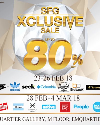 SFG Xclusive Sale at Emquartier 2018 Zipevent