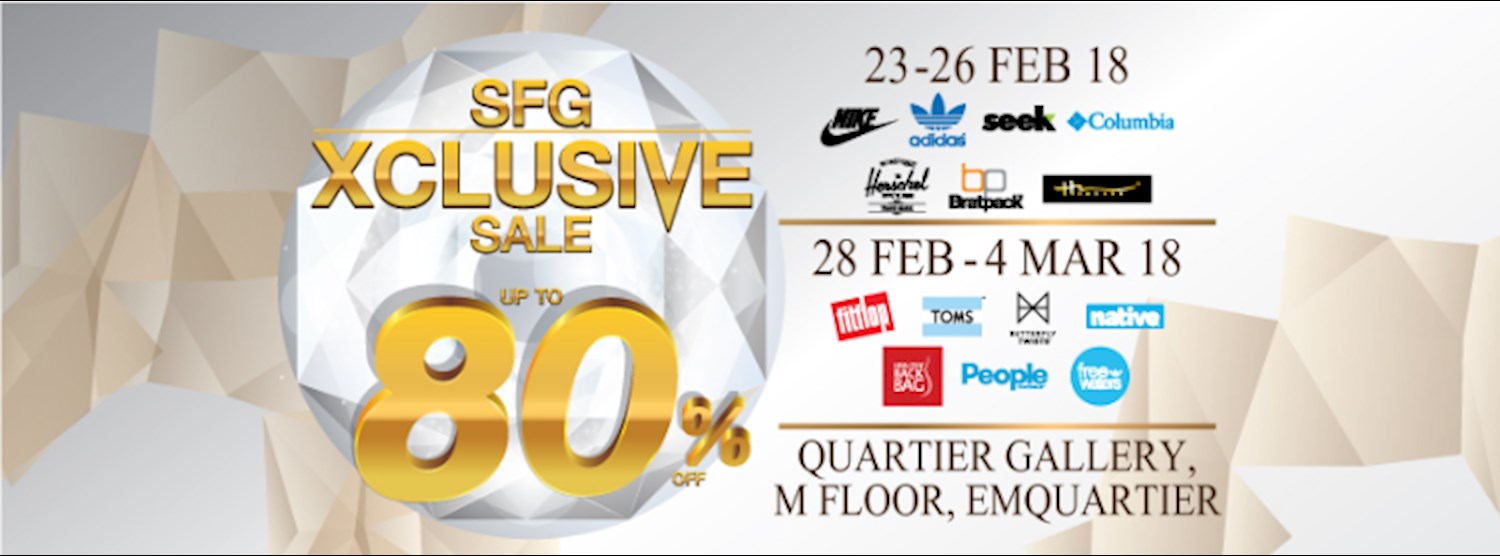 SFG Xclusive Sale at Emquartier 2018 Zipevent