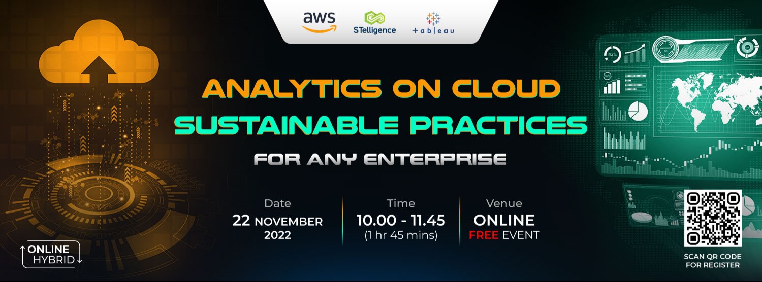 AWS x Tableau Analytics on cloud sustainable practices for any enterprise : สร้างการวิเคราะห์อัจฉริยะบนระบบคลาวด์แบบยั่งยืนครอบคลุมในทุกธุรกิจ Zipevent