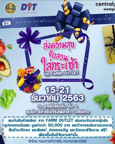 ส่งความสุข จับสวนใส่กระเช้า โดย Farm outlet Zipevent