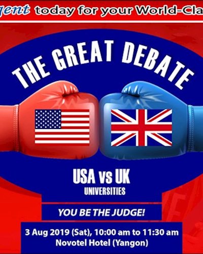 The GREAT Debate (USA vs UK) Universities Zipevent