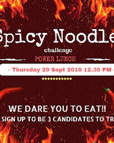 Power Lunch: Food Challenge! - Spicy Noodle Zipevent