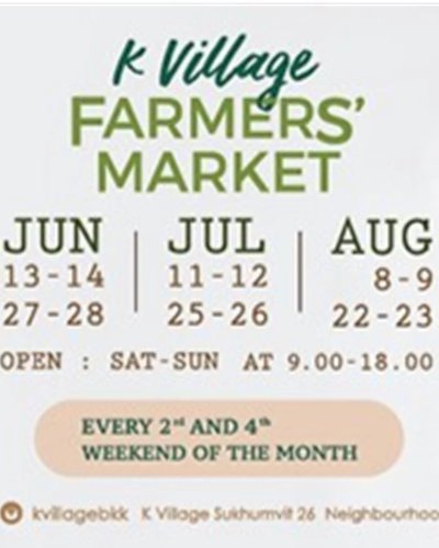 K Village Farmers' Market (8-9 Aug) Zipevent