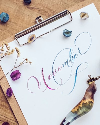 Dip into flowy Calligraphy ** dip pen Zipevent