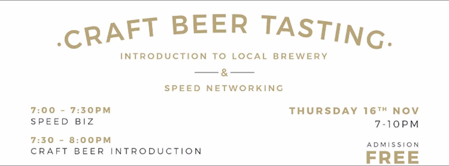 Thursday Social: Craft Beer + Speed Networking Zipevent