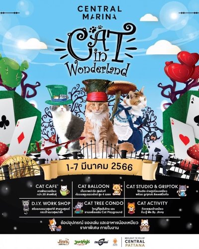 Cat in Wonderland Zipevent