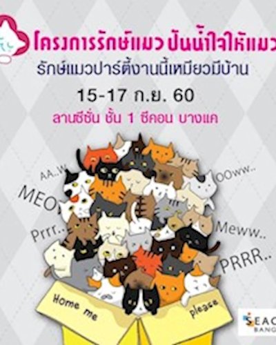 โครงการรักษ์แมว ปันน้ำใจให้แมวจร Zipevent