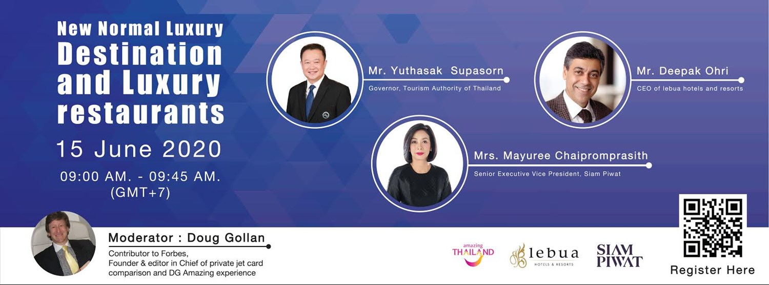 New Normal Luxury Destination and Luxury restaurants  Zipevent