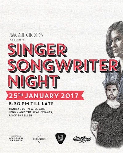 Singer Songwriter Night at Maggie Choo's Zipevent