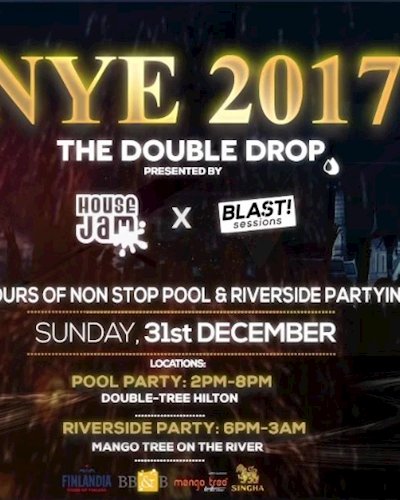 NYE 2017: 'Double Drop' Pool & Riverside Party Zipevent