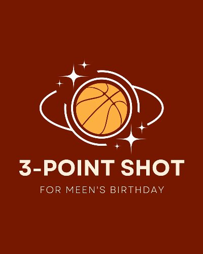 3-Point Shot for Meen's Birthday Zipevent