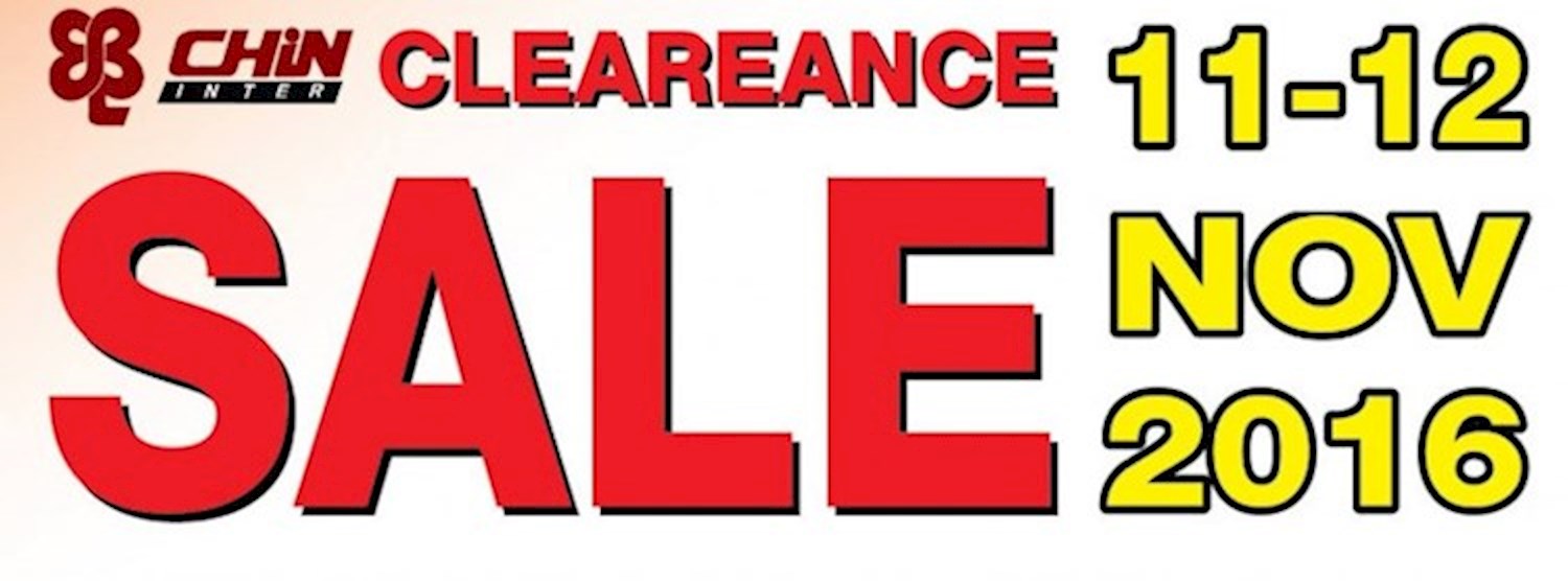 Clearance Sale 2016…by Banleong Chininter Zipevent