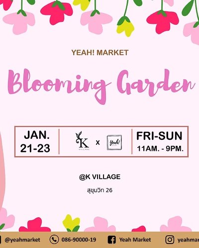 YEAH! MARKET “Blooming Garden” Zipevent