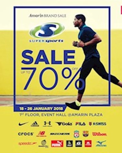 Amarin Brand Sale : Super Sports Sale 70% Zipevent