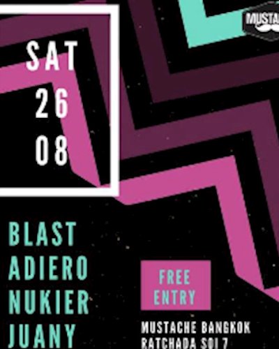Adiero+Nukier b2b Juany Bravo at Mustache All Night Long Zipevent