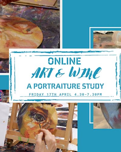 Online Art & Wine: Portraiture Study in Acrylics Zipevent