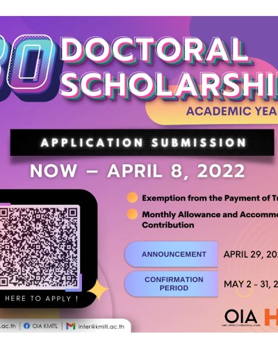 KMITL Doctoral Scholarships 2565 Zipevent