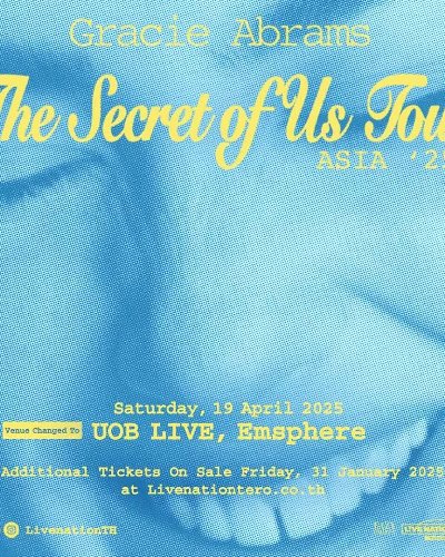 Gracie Abrams: The Secret of Us Tour in Bangkok Zipevent