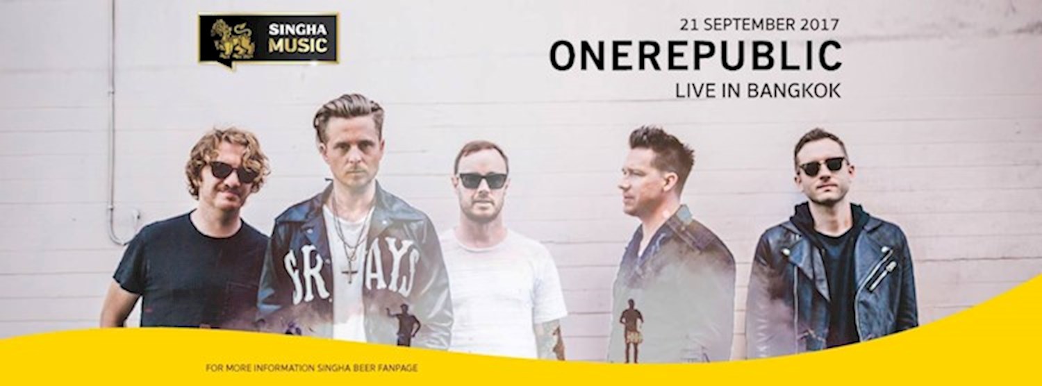 Singha Music presents OneRepublic Live in Bangkok Zipevent