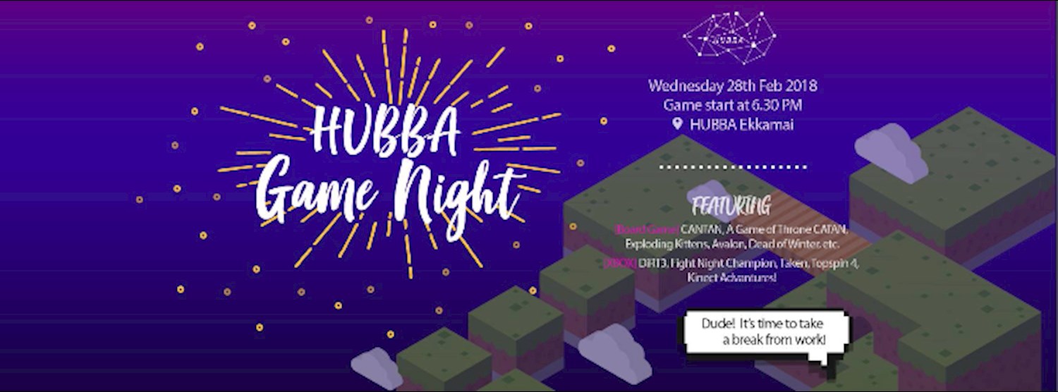 HUBBA Game Night! [FREE] Zipevent