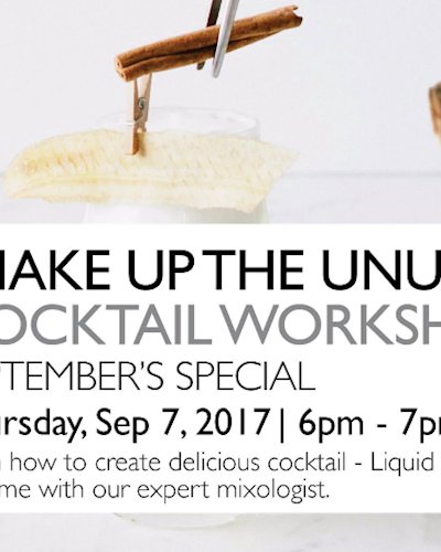 Shake up the unusual cocktail workshop Zipevent