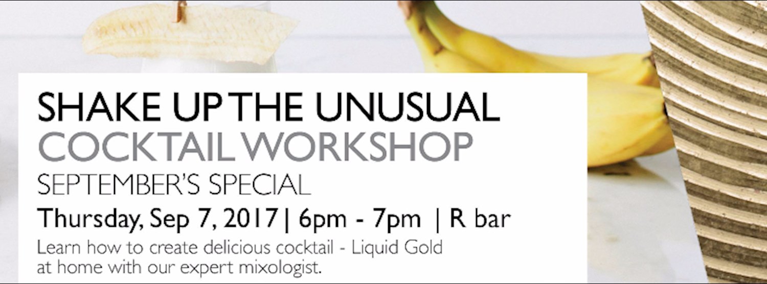 Shake up the unusual cocktail workshop Zipevent