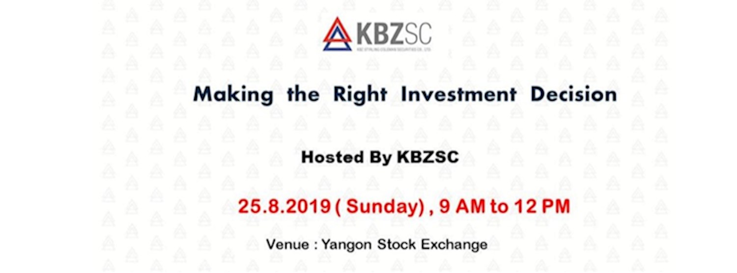 Making the Right Investment Decision Zipevent