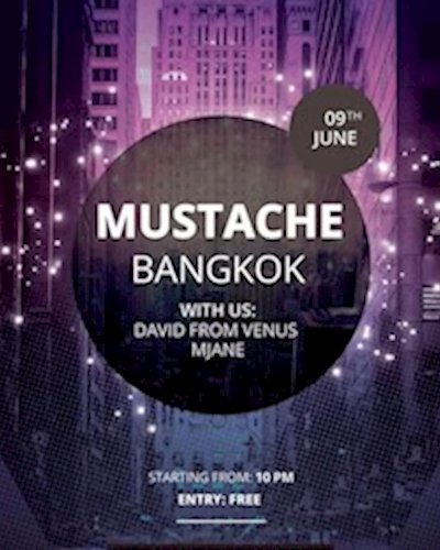 David From Venus & MJane | Mustache Zipevent