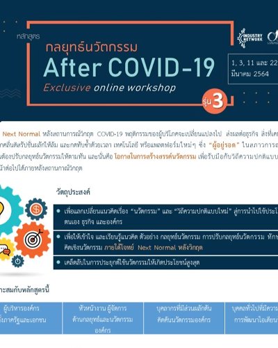 กลยุทธ์นวัตกรรม After COVID-19 รุ่น 3 Zipevent