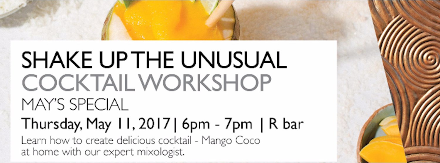 Shake up the unusual cocktail workshop Zipevent