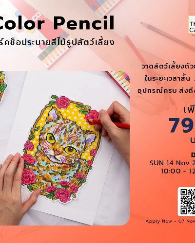 Color Pencil เวิร์คชอประบายสีไม้รูปสัตว์เลี้ยง Zipevent