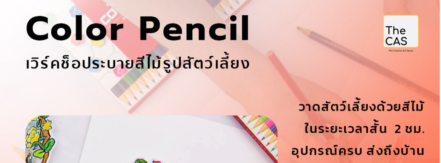 Color Pencil เวิร์คชอประบายสีไม้รูปสัตว์เลี้ยง Zipevent