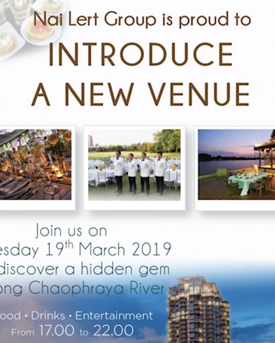 งานเปิดตัว The River Villa by Nai Lert Group  Zipevent