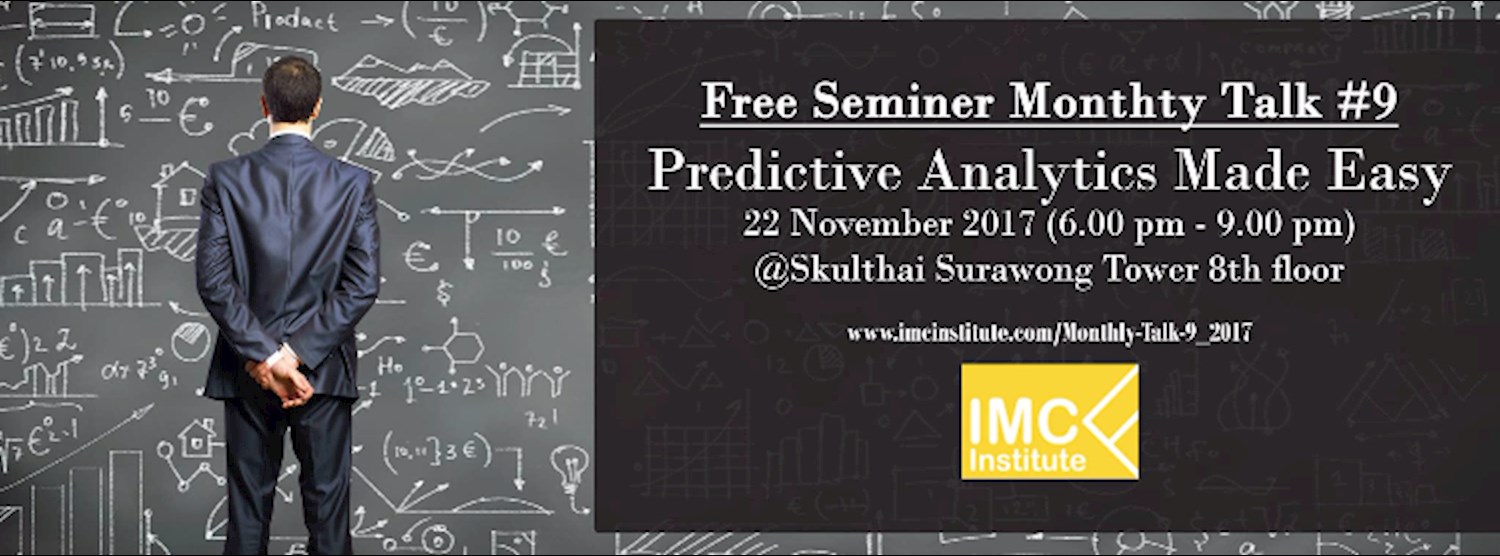 Free Seminar Predictive Analytics Made Easy Zipevent