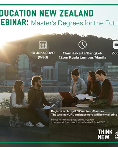 Education New Zealand Webinar Week: Masters Degrees for the Future Zipevent