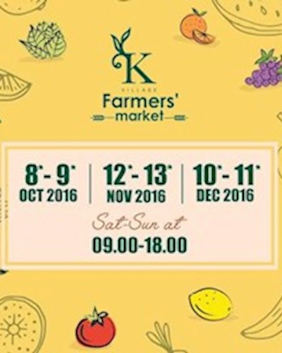 K Village Farmers’ Market 12-13 Nov 2016 Zipevent