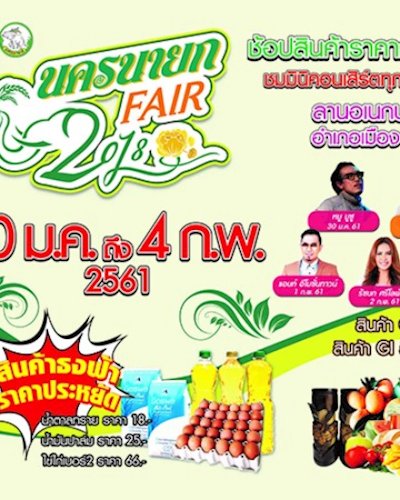 นครนายก FAIR 2018 Zipevent