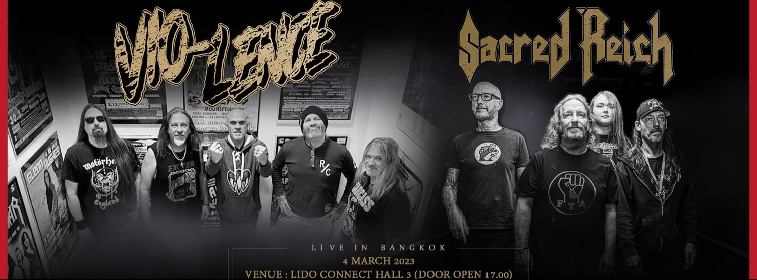 Budweiser club Present : SACRED REICH AND VIO-LENCE US DOUBLE BILL THRASH ATTACK Zipevent