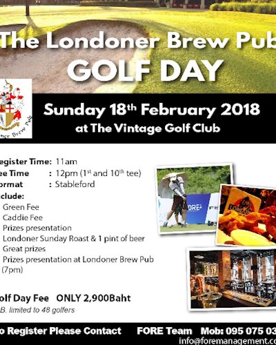 The Londoner Brew Pub Golf Day Zipevent