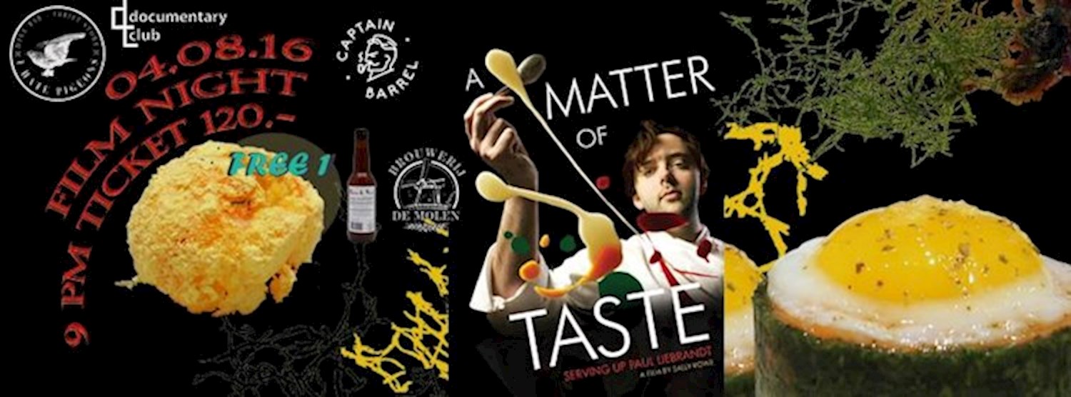 I Hate Pigeons X Documentary Club present A Matter of Taste: Serving Up Paul Liebrandt Zipevent