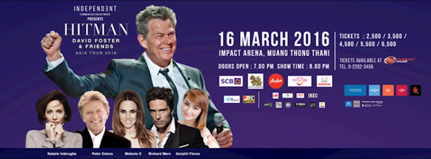 Hitman David Foster & Friends Asia Tour 2016 Zipevent