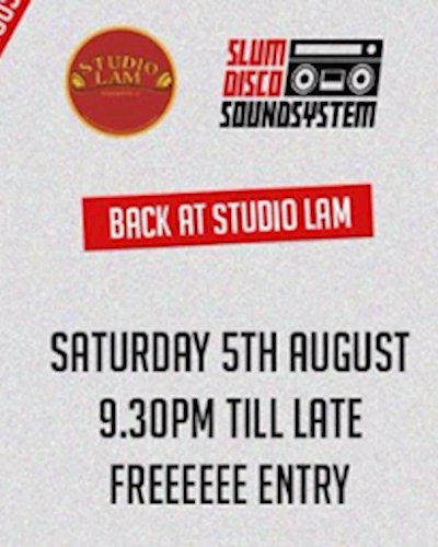 Slum Disco Back At Studio Lam Zipevent